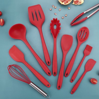 Wholesale Kitchen Accessories Cookware Set Non-Stick 10 Pcs Kitchen Utensils Silicone Kitchen Utensil Set Cooking Tool