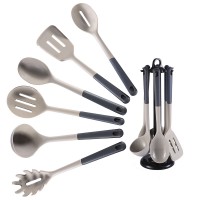 Custom 6pcs Nylon Cooking Tools Kitchen Accessories Non Stick Silicone Utensils Set for Home