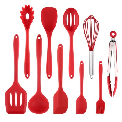 Kitchen Accessories Wholesale 10 Pcs Silicon Kitchen Tools Set Kitchen Utensil Set Silicone Cooking Utensils